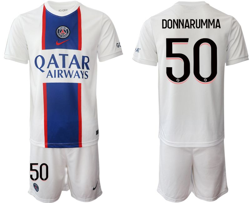Men 2022-2023 Club Paris St German away white #50 Soccer Jerseys->customized soccer jersey->Custom Jersey